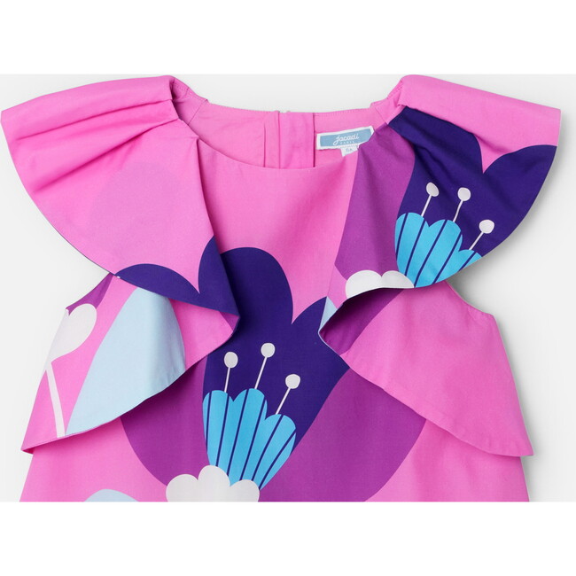 Poplin Dress, Pink & Multicolours - Dresses - 3