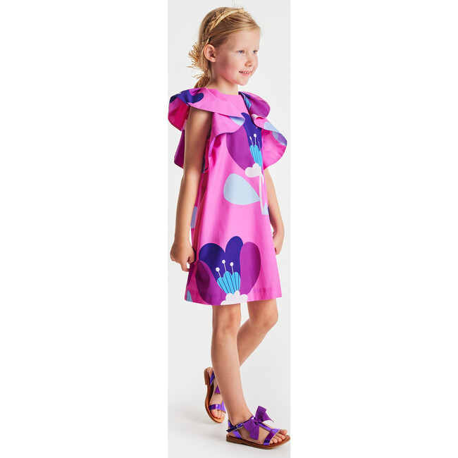Poplin Dress, Pink & Multicolours - Dresses - 6