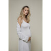 Women's Cloud Lounge Maternity Robe, Heather Grey - Loungewear - 5