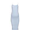 Women's Brigitte Lightweight Maternity Midi Dress, Blue - Dresses - 1 - thumbnail