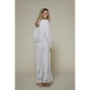 Women's Cloud Lounge Maternity Robe, Heather Grey - Loungewear - 7