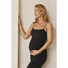 Women's Brigitte Lightweight Maternity Midi Dress, Black - Dresses - 3
