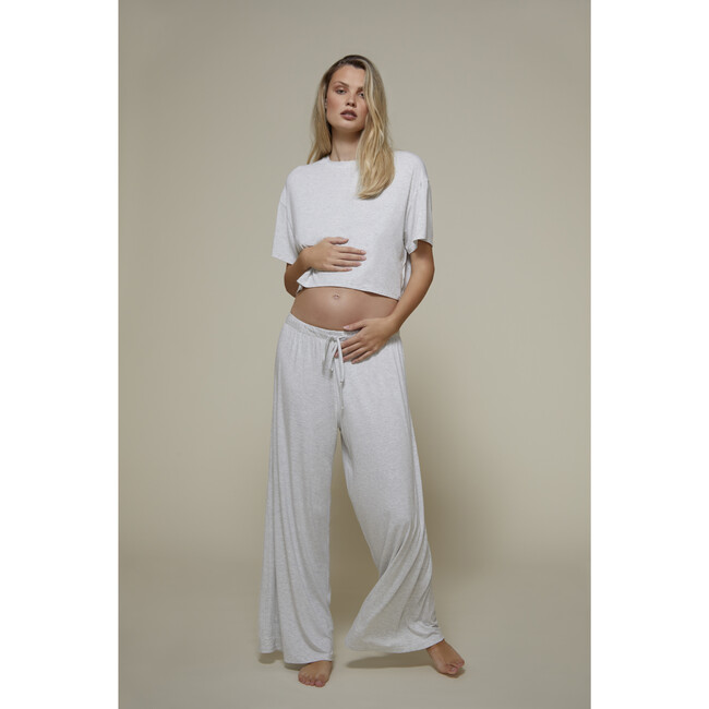 The Cloud Maternity Lounge Pant Pant, Heather Grey - Loungewear - 4