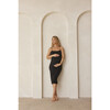 Women's Brigitte Lightweight Maternity Midi Dress, Black - Dresses - 7