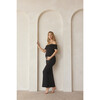 Women's Bianca Off-Shoulder Maternity Dress, Black - Dresses - 4