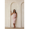 Women's Brigitte Lightweight Maternity Midi Dress, Pink - Dresses - 3