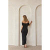 Women's Bianca Off-Shoulder Maternity Dress, Black - Dresses - 6