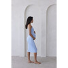 Women's Brigitte Lightweight Maternity Midi Dress, Blue - Dresses - 6