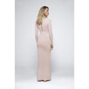 Women's Monica Turtleneck Long-Sleeve Leg-Slit Maternity Maxi Dress, Pink - Dresses - 5