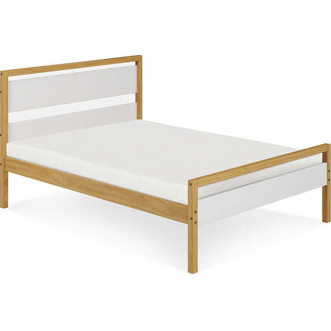 Quadra Full Bed - White & Natural