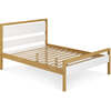 Quadra Full Bed - White & Natural - Beds - 5