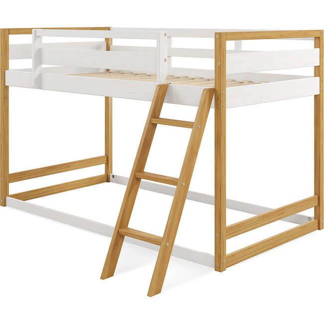 Quadra Bunk Bed - Twin, White & Natural - Beds - 6