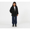 Anouck Kids Noir Vegan Shearling Coat - Faux Fur Coats - 2