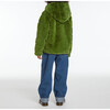 Goldie Kids Moss Green Faux Fur Coat - Faux Fur Coats - 4
