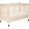 Maki Full-Size Portable Folding Crib with Toddler Bed Conversion Kit, Natural - Cribs - 1 - thumbnail