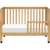 Maki Full-Size Portable Folding Crib With Toddler Bed Conversion Kit, Honey - Cribs - 7