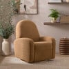 Nami Electronic & Swivel Glider Recliner With USB Port, Cortado Shearling & Light Wood Base - Nursery Chairs - 2