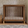 Gelato 4-in-1 Convertible Mini Crib, Natural Walnut & Gold Feet - Cribs - 3