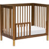 Gelato 4-in-1 Convertible Mini Crib, Natural Walnut & Gold Feet - Cribs - 8