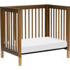 Gelato 4-in-1 Convertible Mini Crib, Natural Walnut & Gold Feet - Cribs - 9