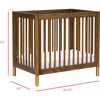 Gelato 4-in-1 Convertible Mini Crib, Natural Walnut & Gold Feet - Cribs - 11