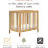 Gelato 4-in-1 Convertible Mini Crib, Honey & Vegan Tan Leather Feet - Cribs - 4