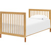 Gelato 4-in-1 Convertible Mini Crib, Honey & Vegan Tan Leather Feet - Cribs - 9