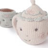 Tea Party Picnic Hand-Crochet Boxed Teapot & Teacup Rattles, Florals - Rattles - 5