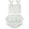 Strawberry Fields Swiss Dot Smocked Tube Top & Bloomer Set, Dots - Bloomers - 1 - thumbnail