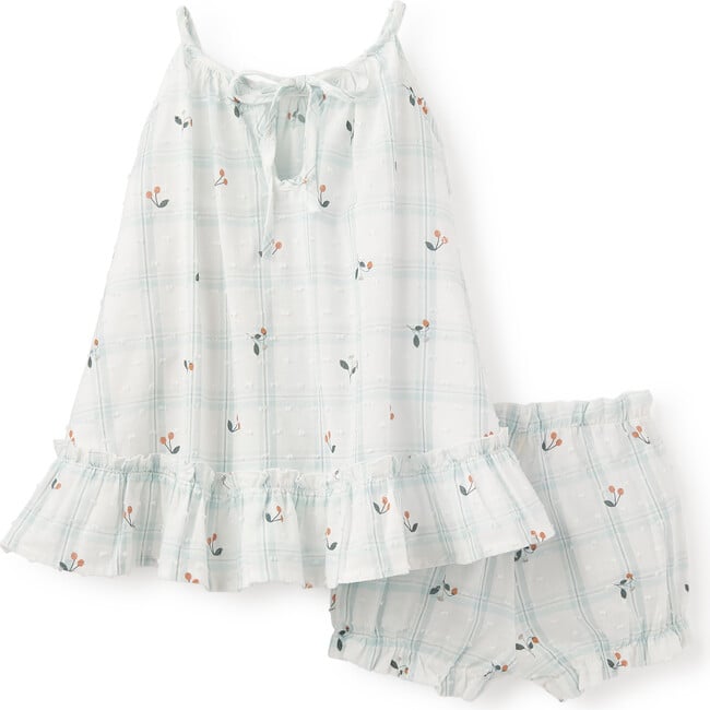 Strawberry Fields Swiss Dot Dress & Bloomer Set, Dots - Bloomers - 3