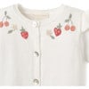 Strawberry Fields Picnic Hand-Embroidered Cardigan, Dots - Cardigans - 2