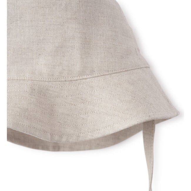 Seaside Safari Natural Linen Bucket Hat, Tan - Hats - 2