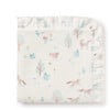 Pony Meadow Organic Muslin Fur Back Blankie 20X20, Multicolors - Blankets - 1 - thumbnail