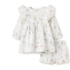 Pony Meadow Organic Muslin Dress With Bloomer, Multicolors - Bloomers - 1 - thumbnail