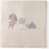 Pond Friends Knit Blanket, Green - Blankets - 1 - thumbnail