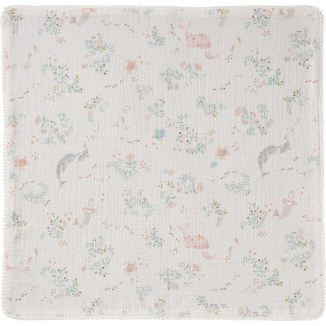 Sea Magic Muslin Blankie, Multicolors - Blankets - 3