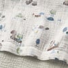 Pond Friends Organic Muslin Blankie, Green - Blankets - 2