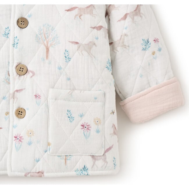 Pony Meadow Organic Muslin Quilted Jacket, Multicolors - Fleece & Sherpa Jackets - 3