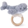 Ocean Adventure Whale Ring Rattle Plush, Blue - Rattles - 2