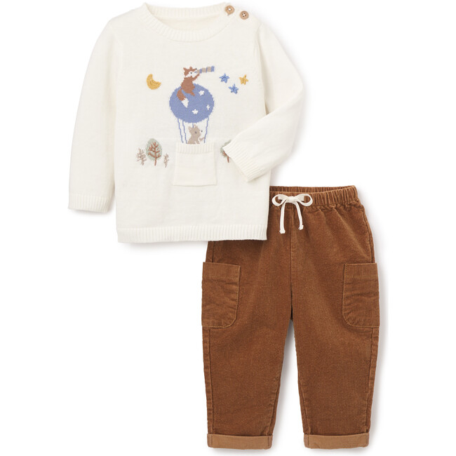 Magical Adventure Pullover & Corduroy Pants, Blue