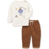 Magical Adventure Pullover & Corduroy Pants, Blue - Mixed Apparel Set - 1 - thumbnail