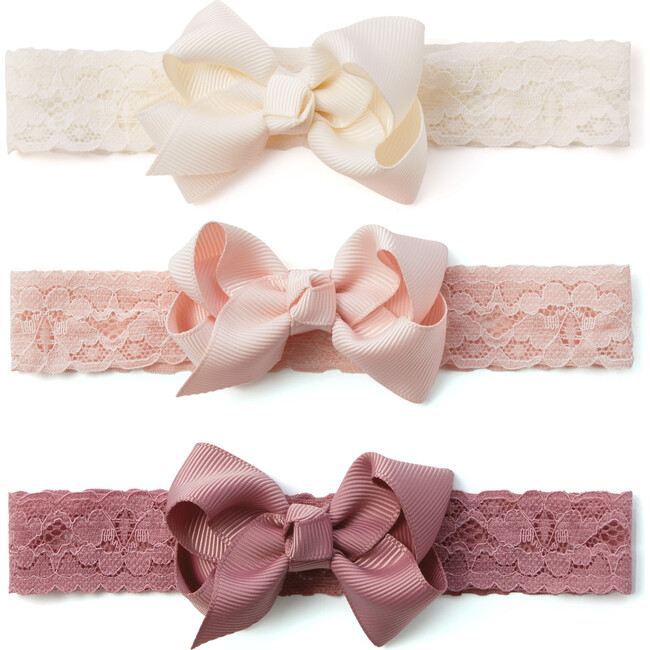 Headband Lace, Multicolors (Pack Of 3)