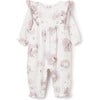 Fairytale Wonderland Organic Muslin Jumpsuit, Pink - Jumpsuits - 1 - thumbnail