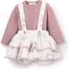 Fairytale Wonderland Bodysuit & Muslin Ruffle Bloomer, Pink - Bloomers - 1 - thumbnail