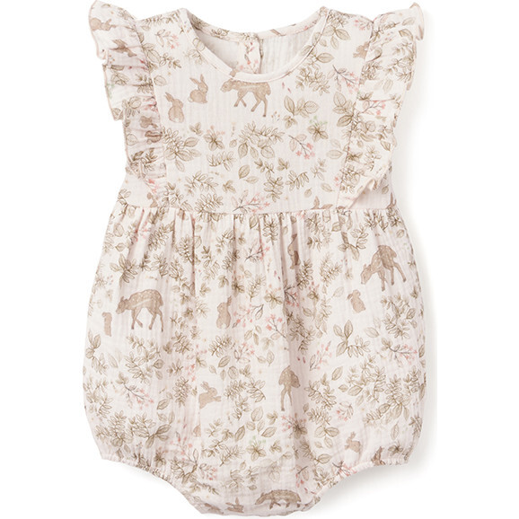 Annabelle Bunny Print Bubble, Tan