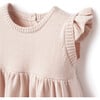 Garden Picnic Bunny Knit Dress, Pink - Dresses - 2