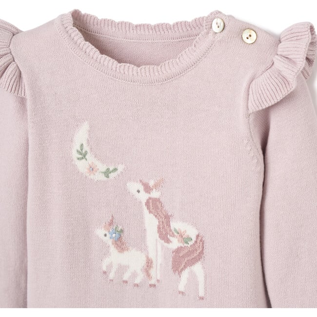 Fairytale Wonderland Unicorn Knit Jumpsuit, Violet & Pink - Jumpsuits - 2