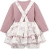 Fairytale Wonderland Bodysuit & Muslin Ruffle Bloomer, Pink - Bloomers - 3