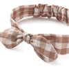 Rust Gingham Headband, Multicolors - Headbands - 3