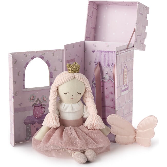 Fairytale Wonderland Fairy Princess Cecilia Doll In Gift Box, Pink - Soft Dolls - 5